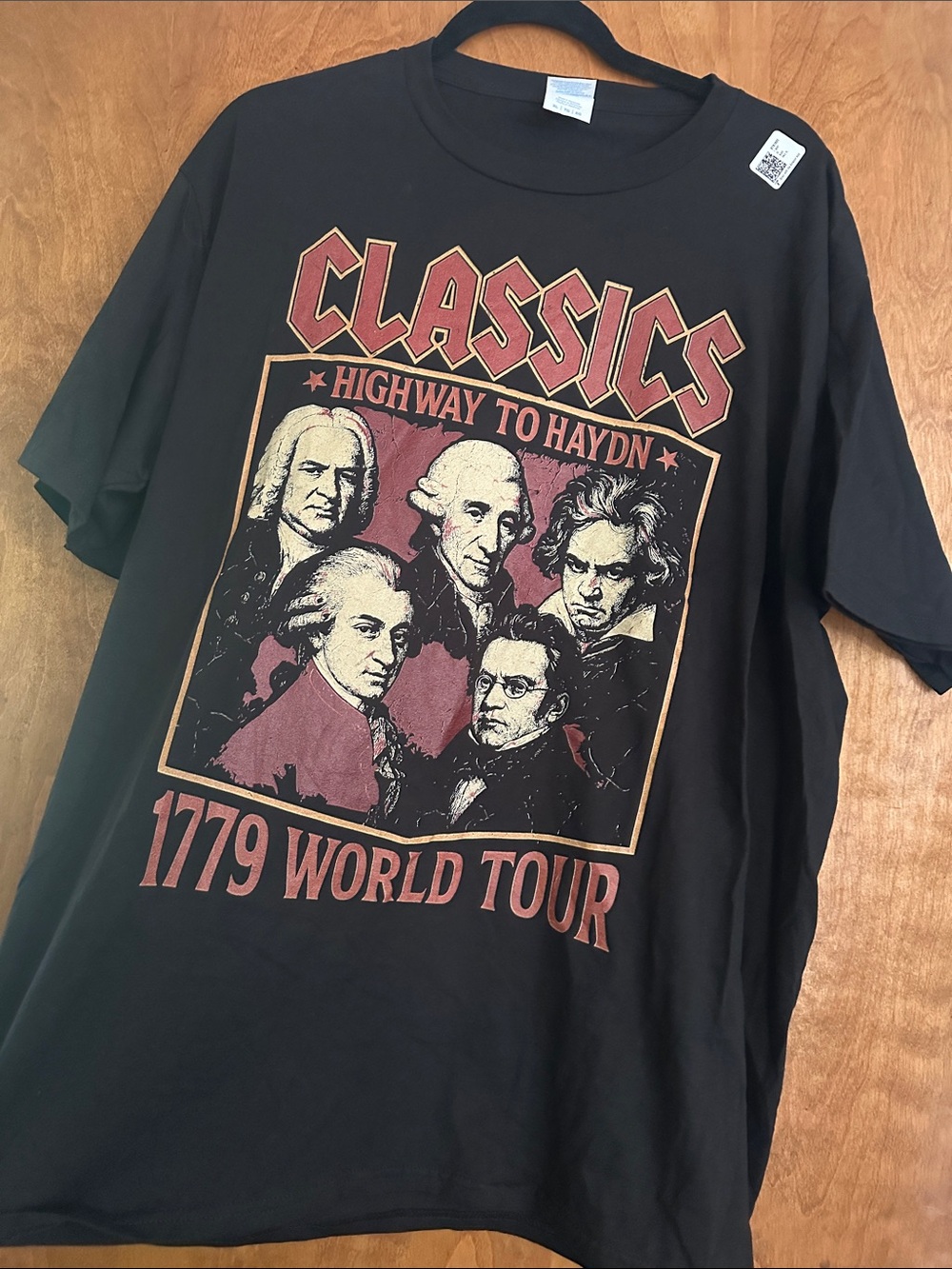 Classics 'Highway to Haydn' Composers Black Graphic Tee - Picture 2 of 3